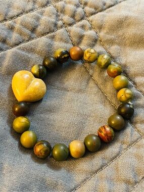 Ocean Jasper Heart Bracelet